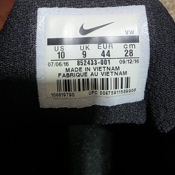 Nike Air Versitile Men’s Basketball Shoes Size 10 Black 852433-001 - Picture 2 of 10